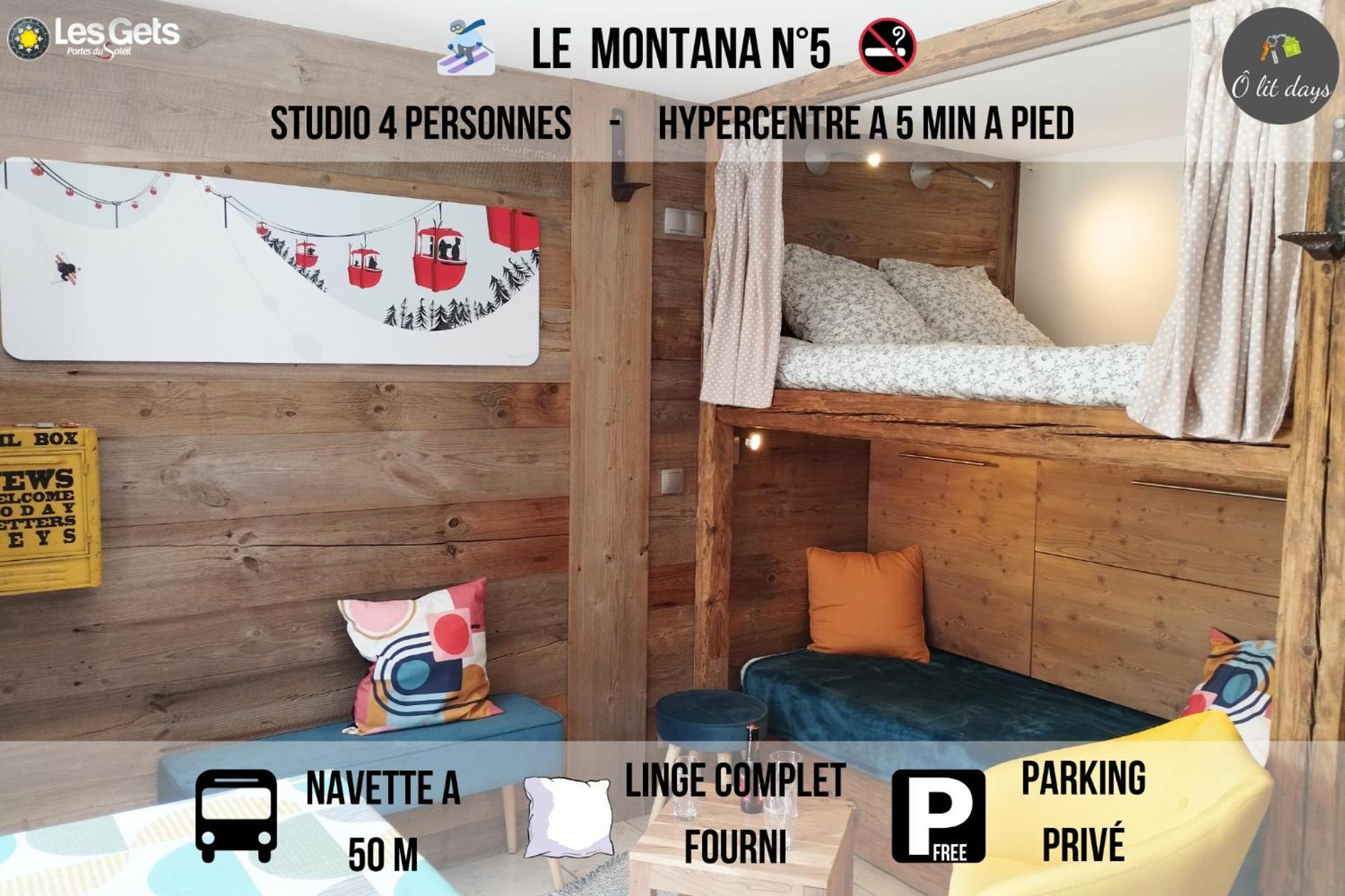 Studio 4 pers Rue du Centre - Navette gratuite à 50 m Les Gets Exterior foto